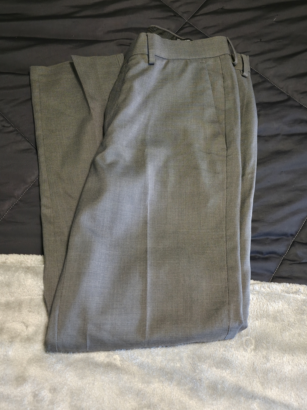 Louis Raphael Black Slim Fit Dress Pants